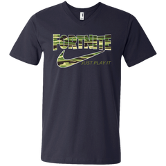 Fortnite Nike Just Play It Camo Men's V-Neck T-Shirt - The White Eagles