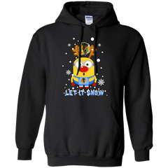 Minion Chicago Blackhawks Ugly Christmas Sweaters Let It Snow Hoodie - The White Eagles
