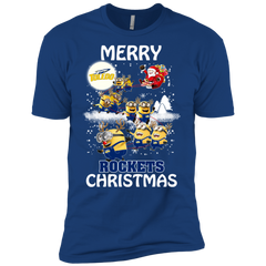 Toledo Rockets Ugly Christmas Sweaters Minions Santa Claus Merry Christmas Men's Sleeve Shirt - The White Eagles
