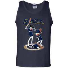 Milwaukee Brewers Baseball Rick And Morty Tank Top - The White Eagles