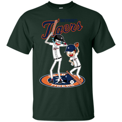 Detroit Tigers Baseball Rick And Morty Cotton T-Shirt - The White Eagles