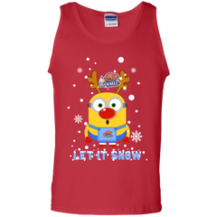Minion Bucknell Bison Ugly Christmas Sweaters Let It Snow Tank Top - The White Eagles