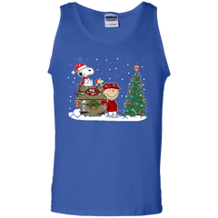 San Francisco 49ers Snoopy The Peanuts Ugly Christmas Sweater  Super Bowl Tank Top - The White Eagles
