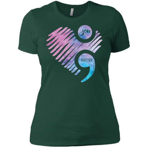 You Matter Don't Let Your Story End Semicolon Shirt Ladies' Shirt - The White Eagles