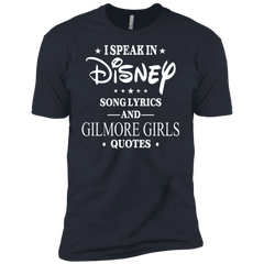 I Speak In Disney Song Lyrics And Gilmore Girls Quotes Shirt Men's Sleeve Shirt - The White Eagles