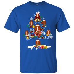 Christmas Is Coming Football Santa Claus Ugly Christmas Sweater Cotton T-Shirt - The White Eagles