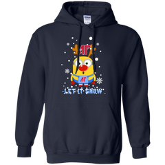 Minion Austin Peay Governors Ugly Christmas Sweaters Let It Snow Hoodie - The White Eagles