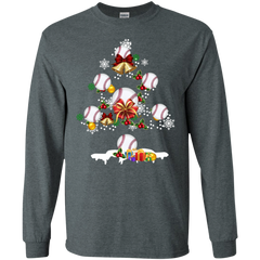 Christmas Is Coming Baseball Santa Claus Ugly Christmas Sweater LS Cotton T-Shirt - The White Eagles