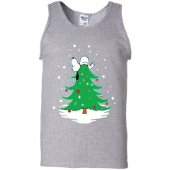 Snoopy Tree Christmas The Peanuts Movie Tank Top - The White Eagles
