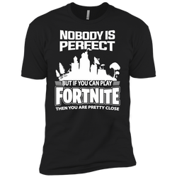 Fortnite Nobody Is Perfect But If You Can Play Fortnite Men's Sleeve Shirt - The White Eagles
