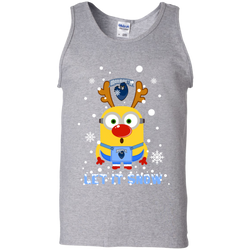 Minion Monmouth Hawks Ugly Christmas Sweaters Let It Snow Tank Top - The White Eagles