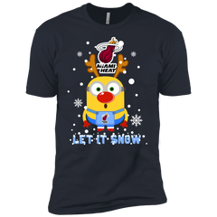 Minion Miami Heat Ugly Christmas Sweaters Let It Snow Men's Sleeve Shirt - The White Eagles