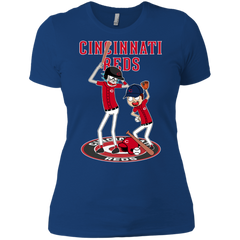 Cincinnati Reds Baseball Rick And Morty Ladies' Shirt - The White Eagles
