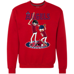 Los Angeles Angels Baseball Rick And Morty Sweatshirt - The White Eagles