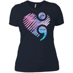 You Matter Don't Let Your Story End Semicolon Shirt Ladies' Shirt - The White Eagles