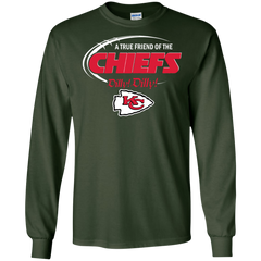 Dilly Dilly Kansas City Chiefs A True Friend Of The Chiefs LS Cotton T-Shirt - The White Eagles