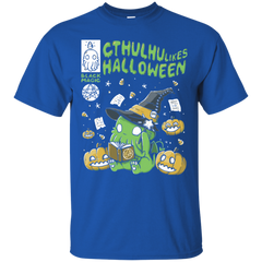 Cthulhu Likes Halloween Shirt Cotton T-Shirt - The White Eagles