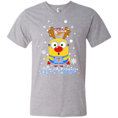 Minion Bethune-cookman Wildcats Ugly Christmas Sweaters Let It Snow Men's V-Neck T-Shirt - The White Eagles