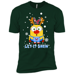 Minion Eastern Washington Eagles Ugly Christmas Sweaters Let It Snow Men's Sleeve Shirt - The White Eagles