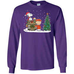Cincinnati Bengals Snoopy The Peanuts Ugly Christmas Sweater  Super Bowl LS Cotton T-Shirt - The White Eagles