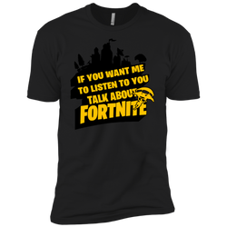 Fortnite If You Want Me To Listen To You Men's Sleeve Shirt - The White Eagles