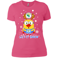 Minion Norfolk State Spartans Ugly Christmas Sweaters Let It Snow Ladies' Shirt - The White Eagles