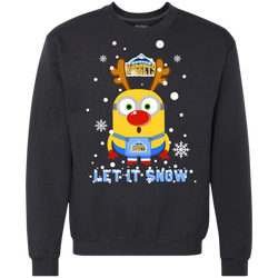 Minion Denver Nuggets Ugly Christmas Sweaters Let It Snow Sweatshirt - The White Eagles