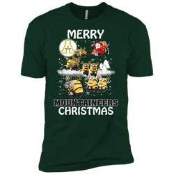 Appalachian State Mountaineers T Shirts Minions Santa Claus Merry Christmas Men's Sleeve Shirt - The White Eagles