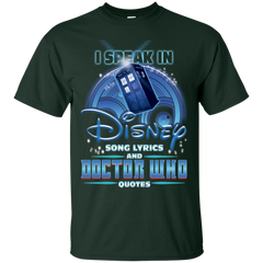 I Speak In Disney Song Lyrics And Doctor Who Quotes Shirt Cotton T-Shirt - The White Eagles