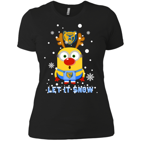 Minion Northern Colorado Bears Ugly Christmas Sweaters Let It Snow Ladies' Shirt - The White Eagles