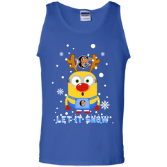 Minion Campbell Fighting Camels Ugly Christmas Sweaters Let It Snow Tank Top - The White Eagles