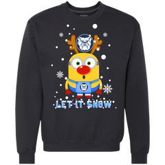 Minion Butler Bulldogs Ugly Christmas Sweaters Let It Snow Sweatshirt - The White Eagles