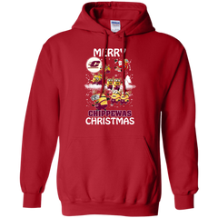 Central Michigan Chippewas Ugly Christmas Sweaters Minions Santa Claus Merry Christmas Hoodie - The White Eagles