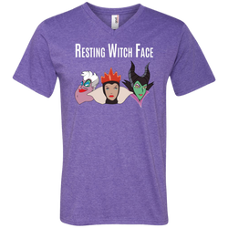 Maleficent Disney Shirt. Resting Witch Face Halloween Shirt Men's V-Neck T-Shirt - The White Eagles