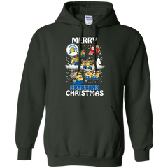 San Jose State Spartans Ugly Christmas Sweaters Minions Santa Claus Merry Christmas Hoodie - The White Eagles