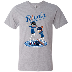 Kansas City Royals Baseball Rick And Morty Men's V-Neck T-Shirt - The White Eagles