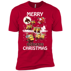 Texas State Bobcats Ugly Christmas Sweaters Minions Santa Claus Merry Christmas Men's Sleeve Shirt - The White Eagles