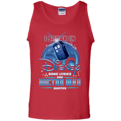 I Speak In Disney Song Lyrics And Doctor Who Quotes Shirt Tank Top - The White Eagles