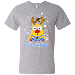 Minion Florida A&m Rattlers Ugly Christmas Sweaters Let It Snow Men's V-Neck T-Shirt - The White Eagles