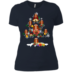 Christmas Is Coming Football Santa Claus Ugly Christmas Sweater Ladies' Shirt - The White Eagles