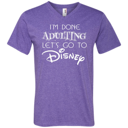 I'm Done Adulting Let's Go To Disney Shirt Men's V-Neck T-Shirt - The White Eagles