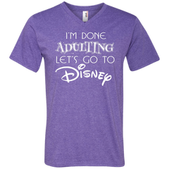 I'm Done Adulting Let's Go To Disney Shirt Men's V-Neck T-Shirt - The White Eagles