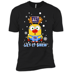 Minion New York Giants Ugly Christmas Sweaters Let It Snow Men's Sleeve Shirt - The White Eagles
