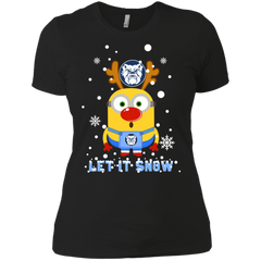 Minion Butler Bulldogs Ugly Christmas Sweaters Let It Snow Ladies' Shirt - The White Eagles
