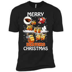 Oregon State Beavers Ugly Christmas Sweaters Minions Santa Claus Merry Christmas Men's Sleeve Shirt - The White Eagles