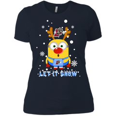 Minion Lafayette Leopards Ugly Christmas Sweaters Let It Snow Ladies' Shirt - The White Eagles