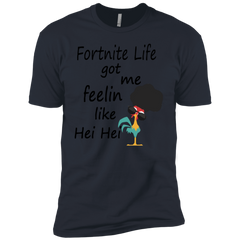 Fortnite Life Got Me Feelin Like Hei Hei Men's Sleeve Shirt - The White Eagles