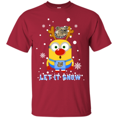 Minion Bryant Bulldogs Ugly Christmas Sweaters Let It Snow Cotton T-Shirt - The White Eagles