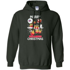 Fresno State Bulldogs Ugly Christmas Sweaters Minions Santa Claus Merry Christmas Hoodie - The White Eagles
