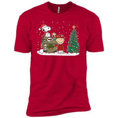 Kansas City Chiefs Snoopy The Peanuts Ugly Christmas Sweater  Super Bowl Men's Sleeve Shirt - The White Eagles
